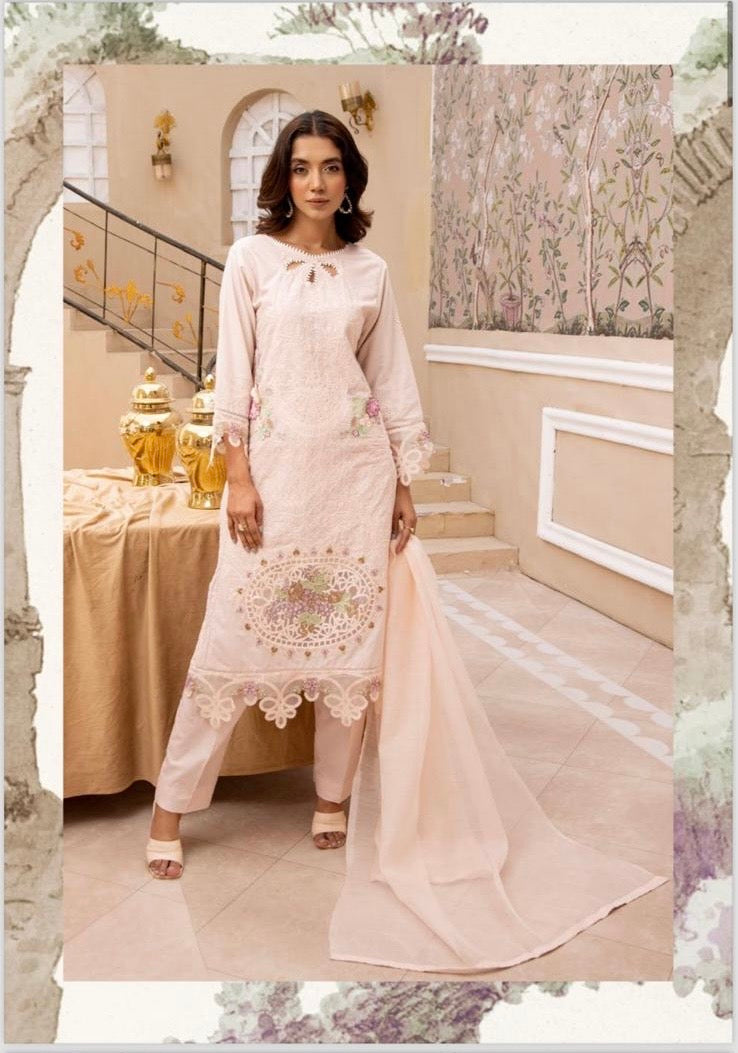 SIMRANS ‘MARIA B INSPIRED’ | EMBROIDERED COTTON READYMADE | SM582