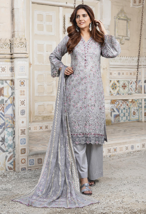 MUNIRA | EMBROIDERED LAWN READYMADE | MVL07