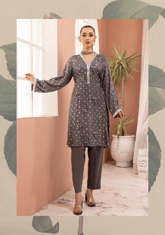 SIMRANS ‘ETHNIC CO ORDS’ | EMBROIDERED VISCOSE 2PC READYMADE | SM671