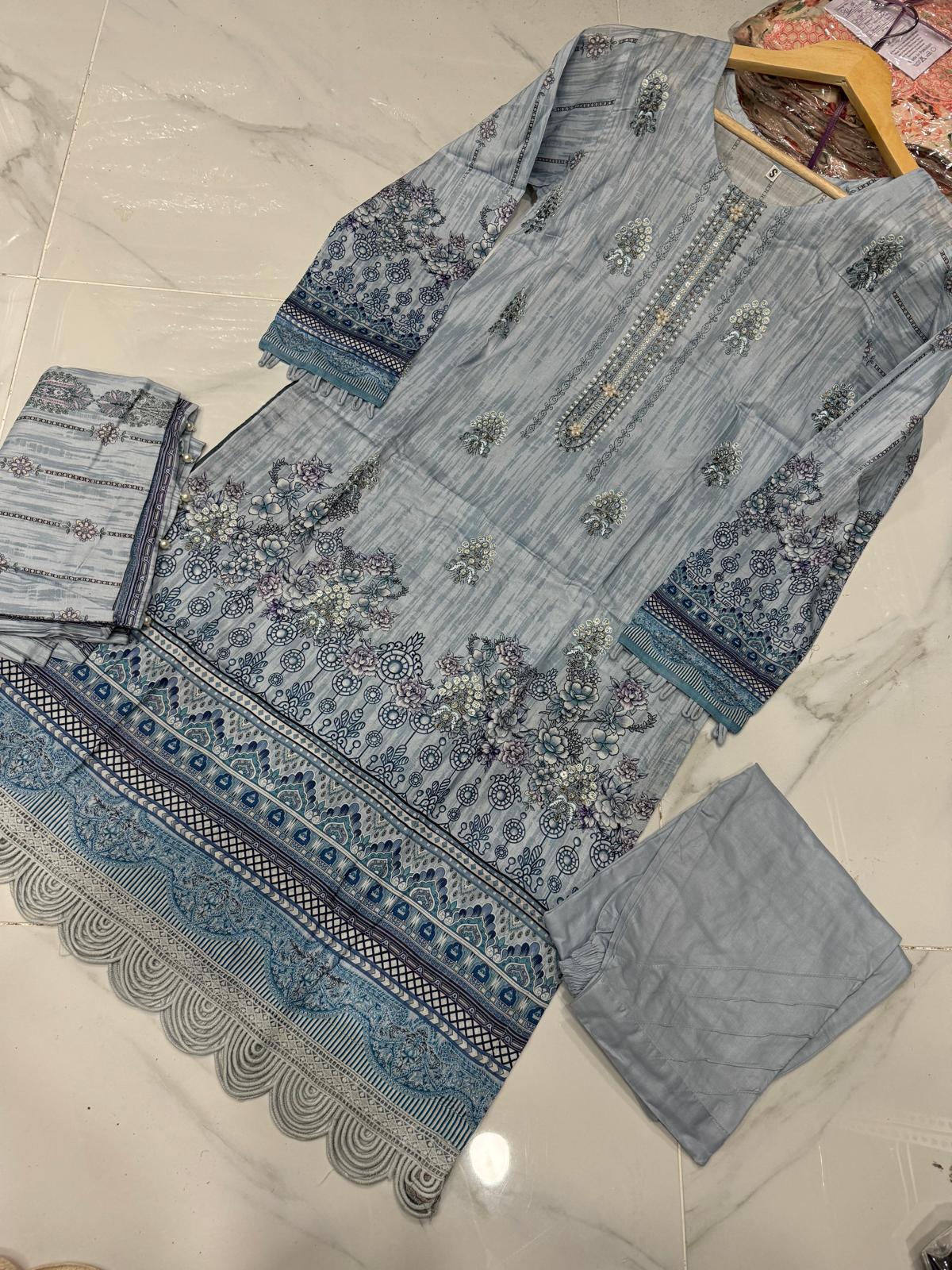 NISHAT INSPIRED’ EMBROIDERED LAWN 3PC READYMADE - NEL431