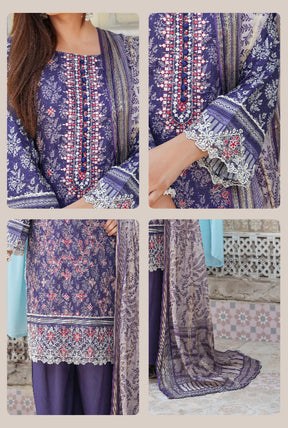 MUNIRA | EMBROIDERED LAWN READYMADE | MVL01