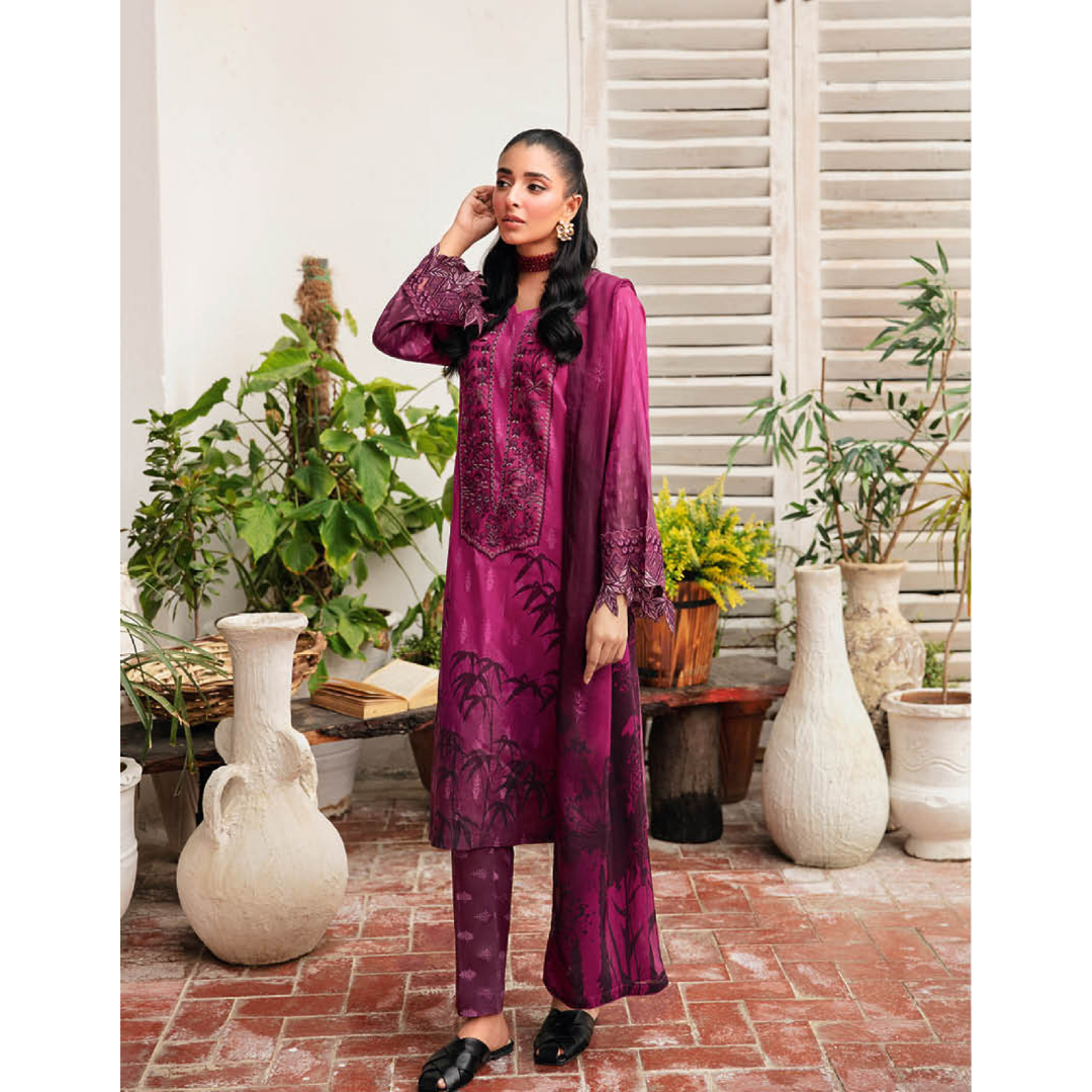 RAMSHA ‘RANGREZ’ | EMBROIDERED LAWN READYMADE | N407