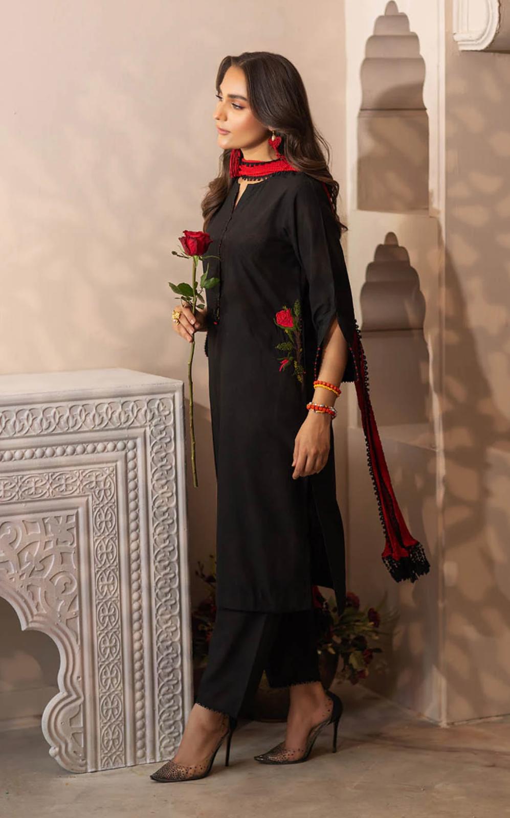 KHUDA BAKSH CREATIONS | EMBROIDERED 3PC READY TO WEAR | F-111