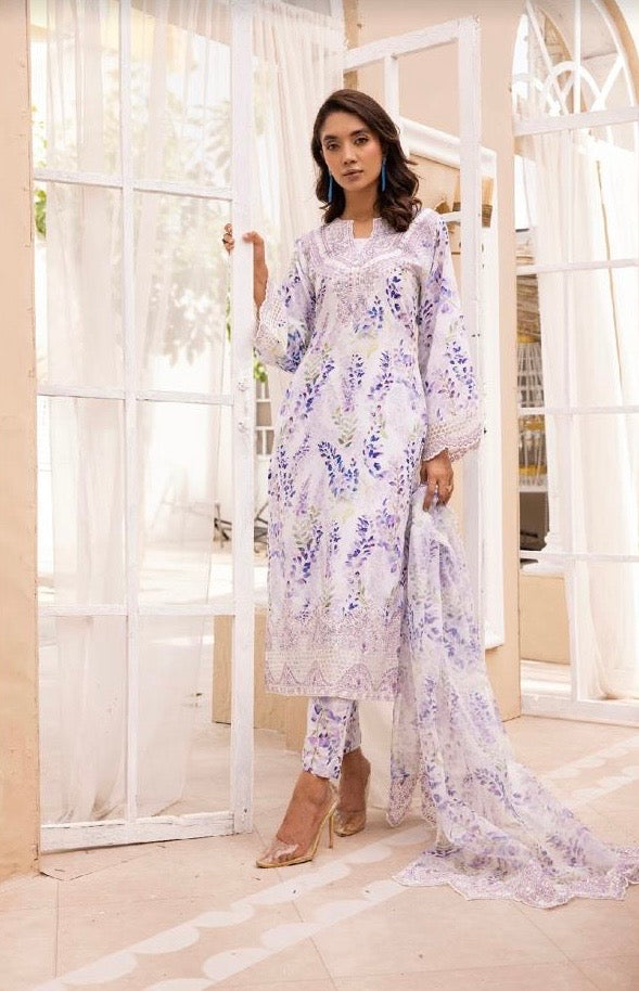 SIMRANS ‘ETHNIC 4.0’ | EMBROIDERED LAWN READYMADE | SM6263