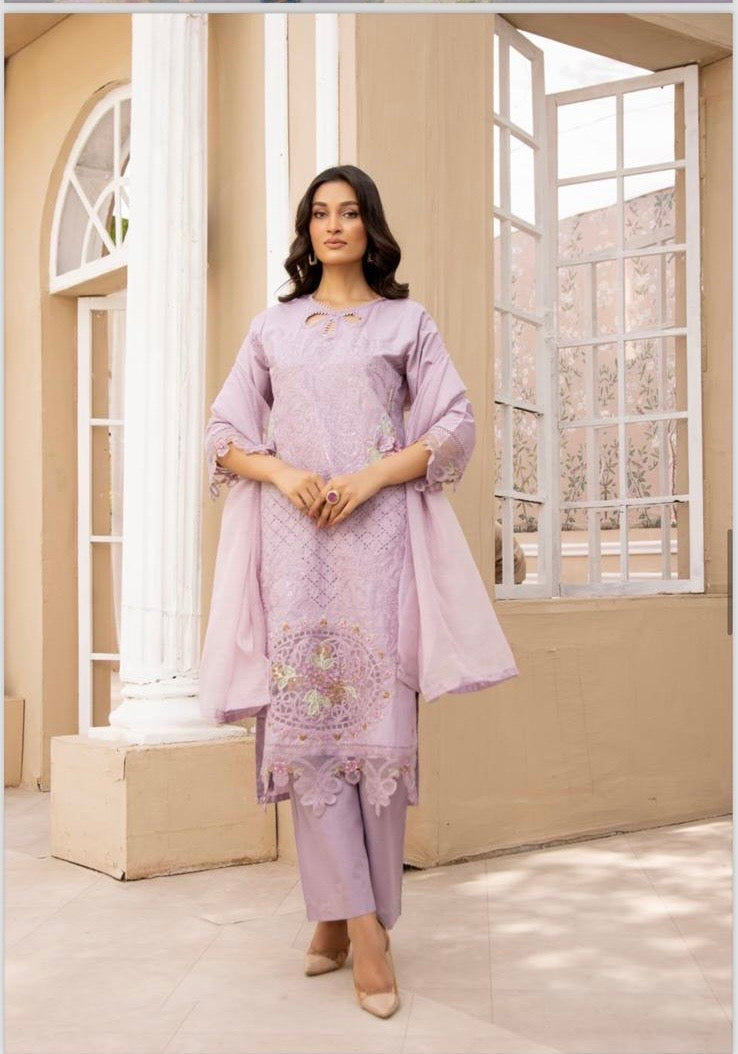SIMRANS ‘MARIA B INSPIRED’ | EMBROIDERED COTTON READYMADE | SM583