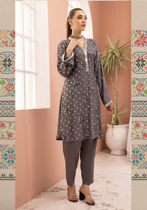 SIMRANS ‘ETHNIC CO ORDS’ | EMBROIDERED VISCOSE 2PC READYMADE | SM671