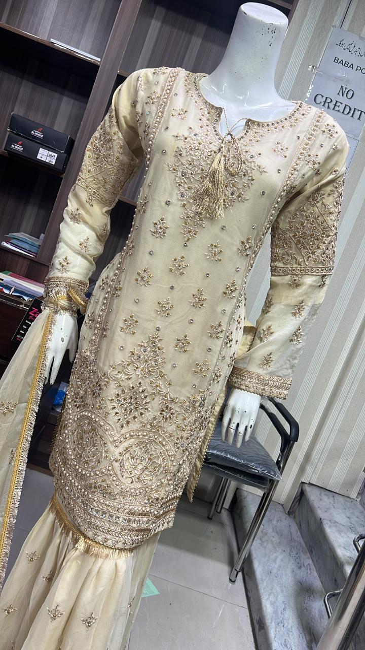 SHAZAIB 3PC EMBROIDERED CHIFFON READYMADE 352