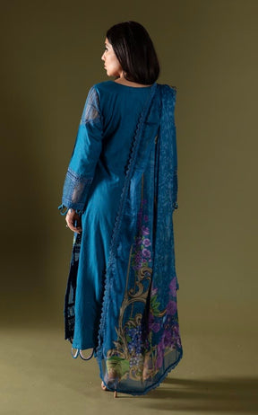 SIMRANS Maria B Inspired Embroidered Lawn D2415-3 Piece Outfit With Straight Trousers