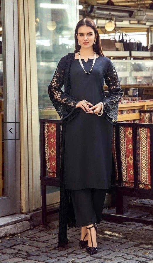 KHUDABAKSH CREATIONS 3PC LUXURY EID COLLECTION READYMADE - 8422