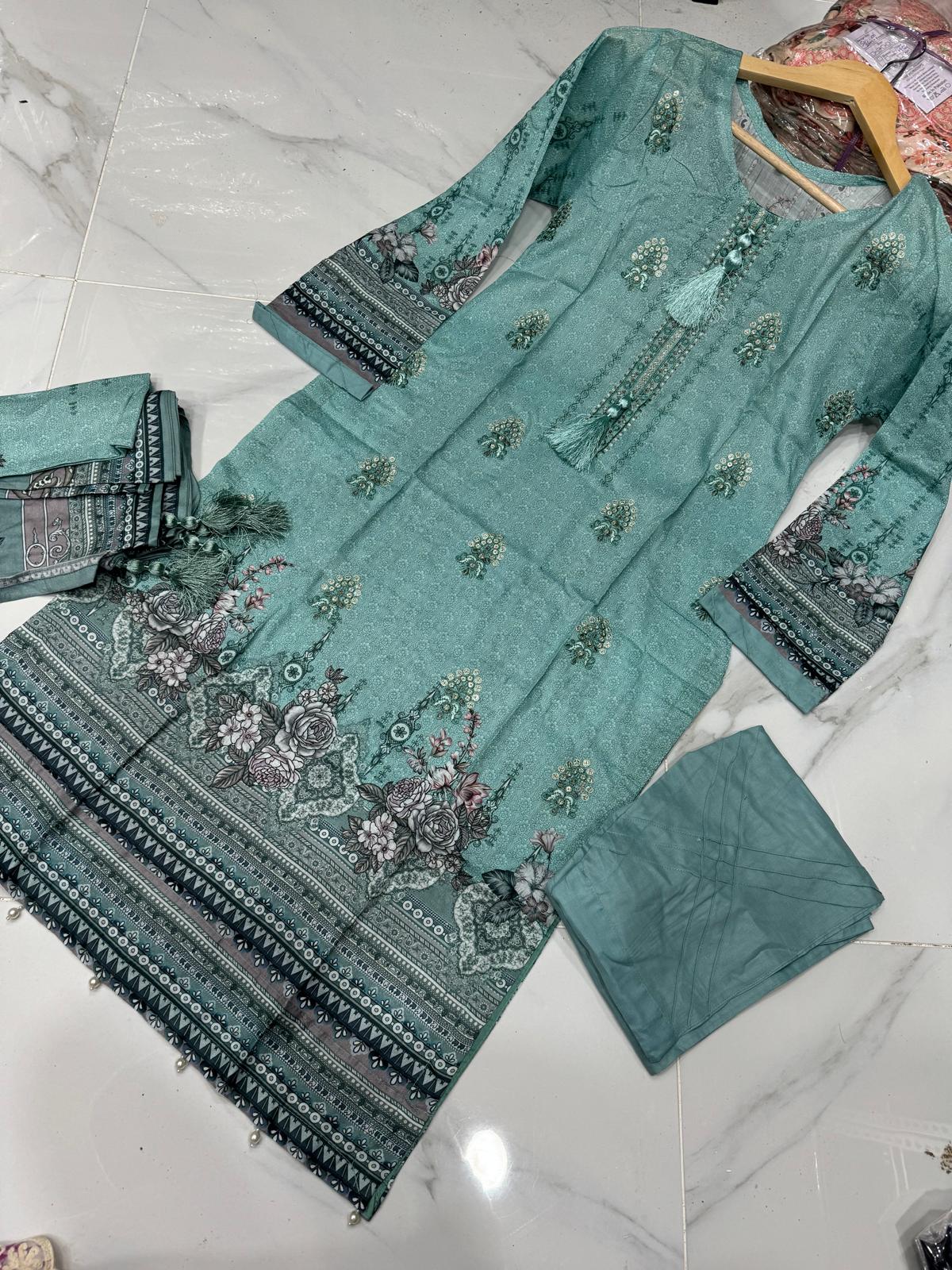 NISHAT INSPIRED’ EMBROIDERED LAWN 3PC READYMADE - NEL433