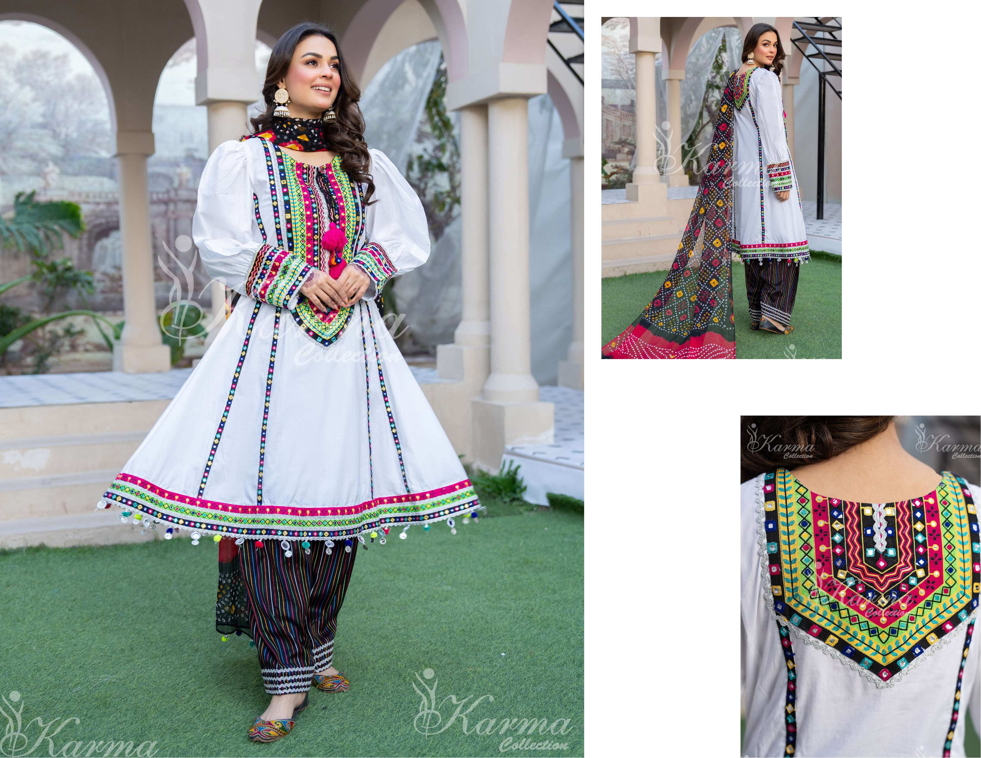 KARMA COLLECTION | EMBROIDERED COTTON READYMADE | KMA-1346