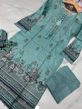 NISHAT INSPIRED’ EMBROIDERED LAWN 3PC READYMADE - NEL433