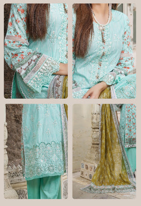 MUNIRA | EMBROIDERED LAWN READYMADE | MVL03