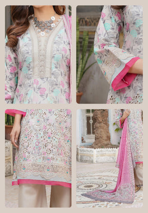 MUNIRA | EMBROIDERED LAWN READYMADE | MVL04