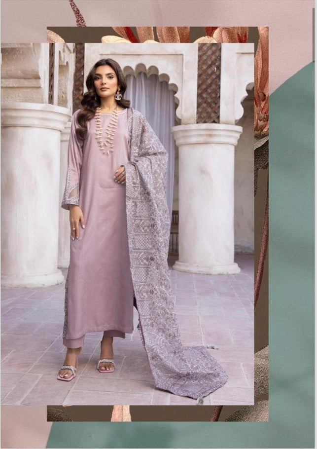Sequence by Simrans  3 piece embroidered readymade suit in dasti Pink