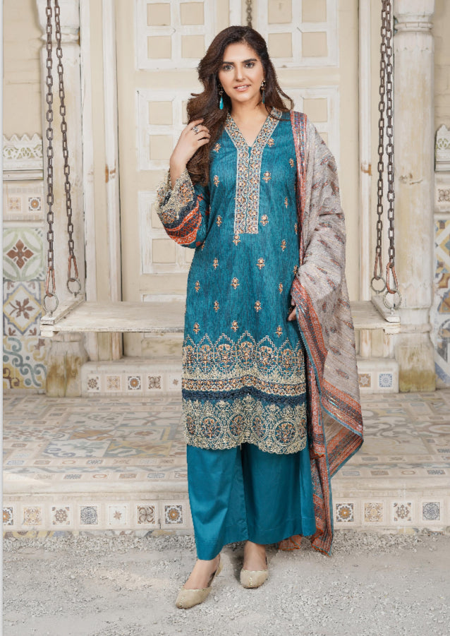 MUNIRA | EMBROIDERED LAWN READYMADE | MVL05