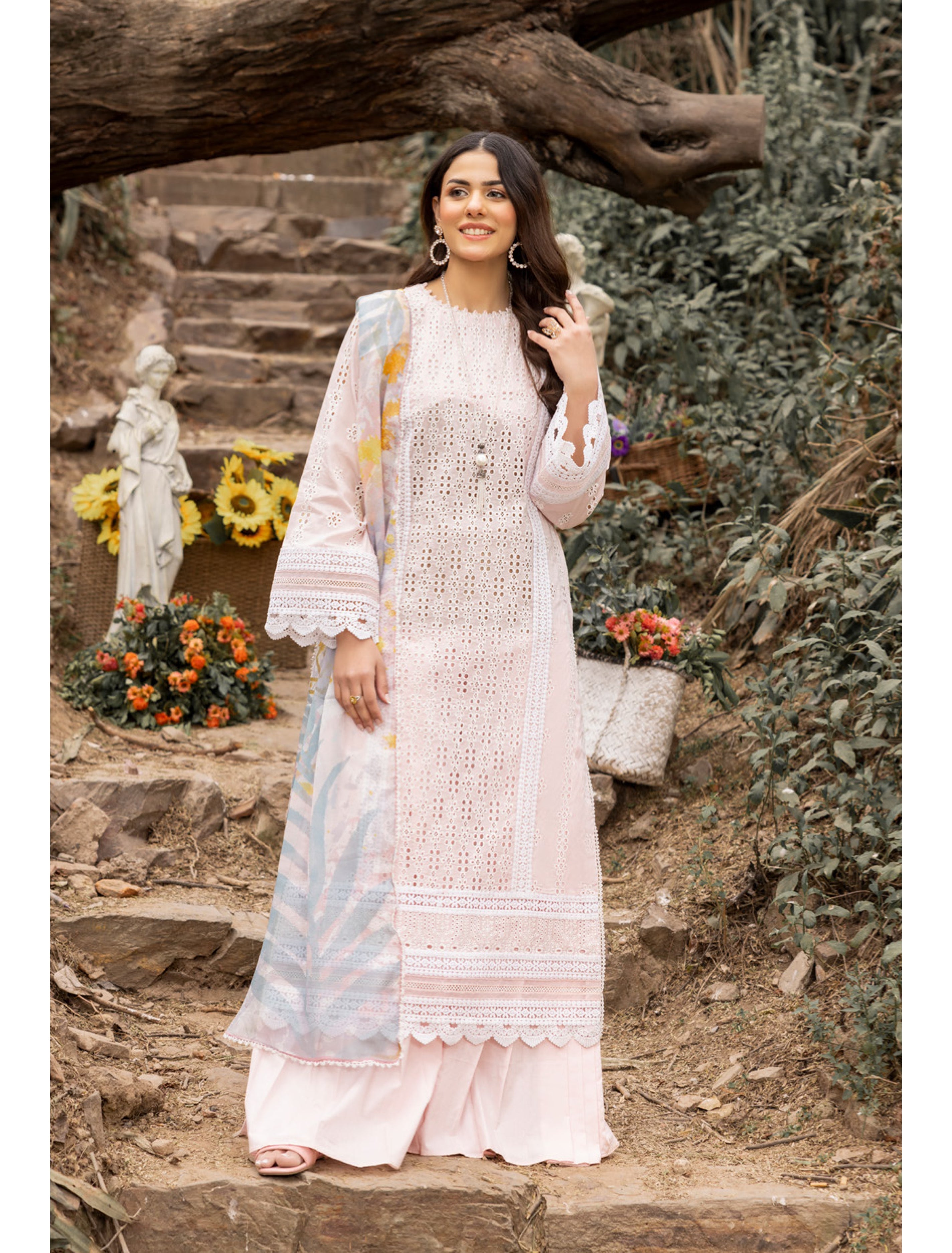 ADAN’S LAWN BY IRHA ZIA 3PC CHIKANKARI READYMADE ADLS241 SIMRANS