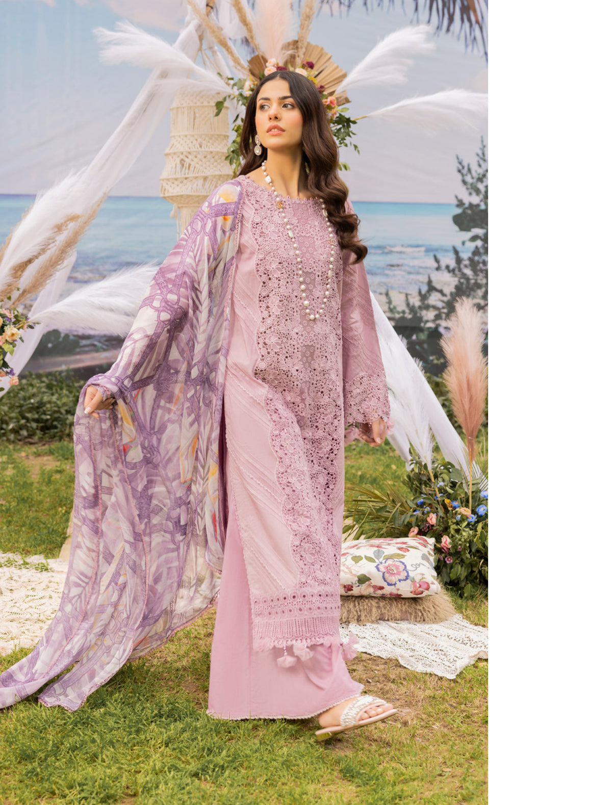 ADAN’S LAWN BY IRHA ZIA 3PC CHIKANKARI READYMADE ADLS246 SIMRANS