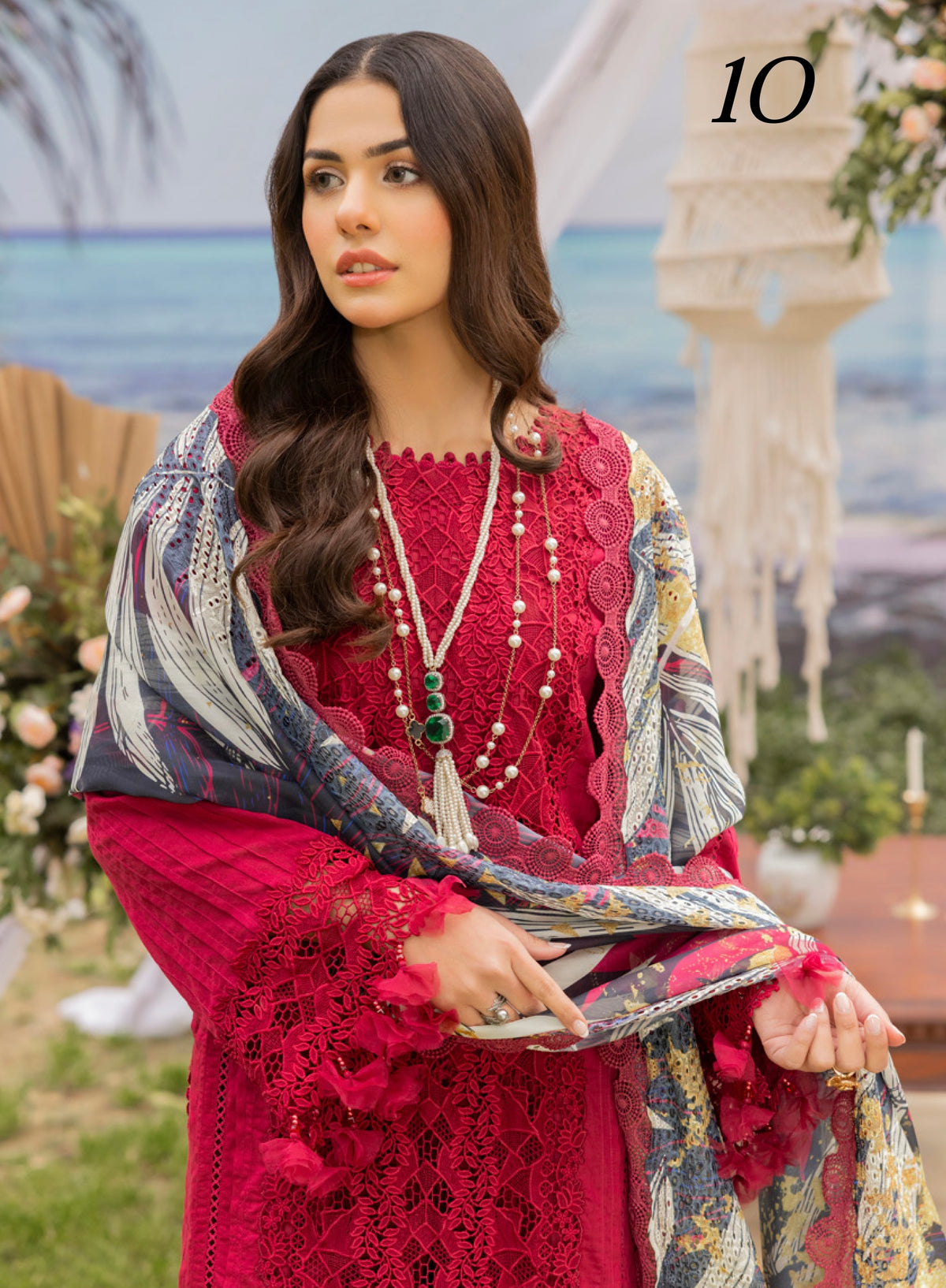 ADAN’S LAWN BY IRHA ZIA 3PC CHIKANKARI READYMADE ADLS250 SIMRANS