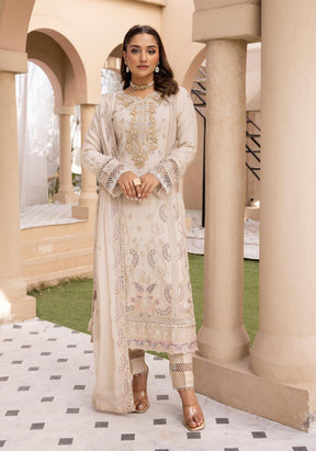 SIMRANS Agha Noor lux by Shiffonz 3 piece embroidered chiffon suit SMC5724