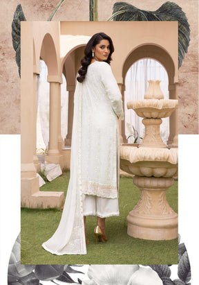 SIMRANS Agha Noor lux by Shiffonz 3 piece embroidered chiffon suit SMC5725