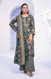 SIMRANS Ajrak Luxe 3 Piece Summer Cotton Lawn Outfit Readymade-SM56