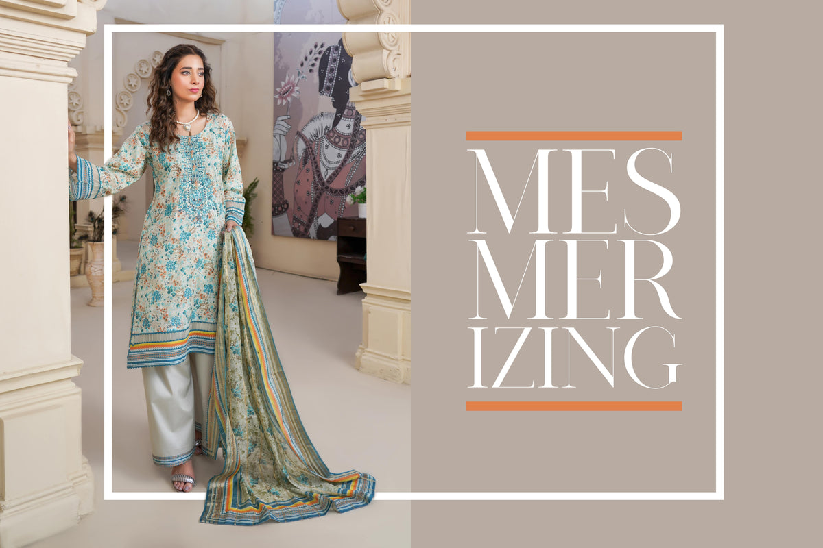 MUNIRA | EMBROIDERED LAWN READYMADE | MTL01