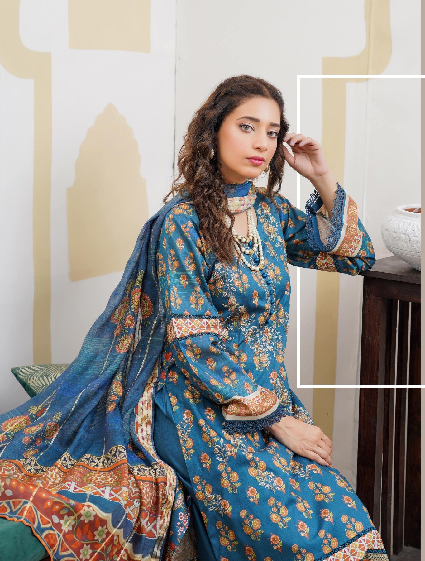 MUNIRA | EMBROIDERED LAWN READYMADE | MTL03