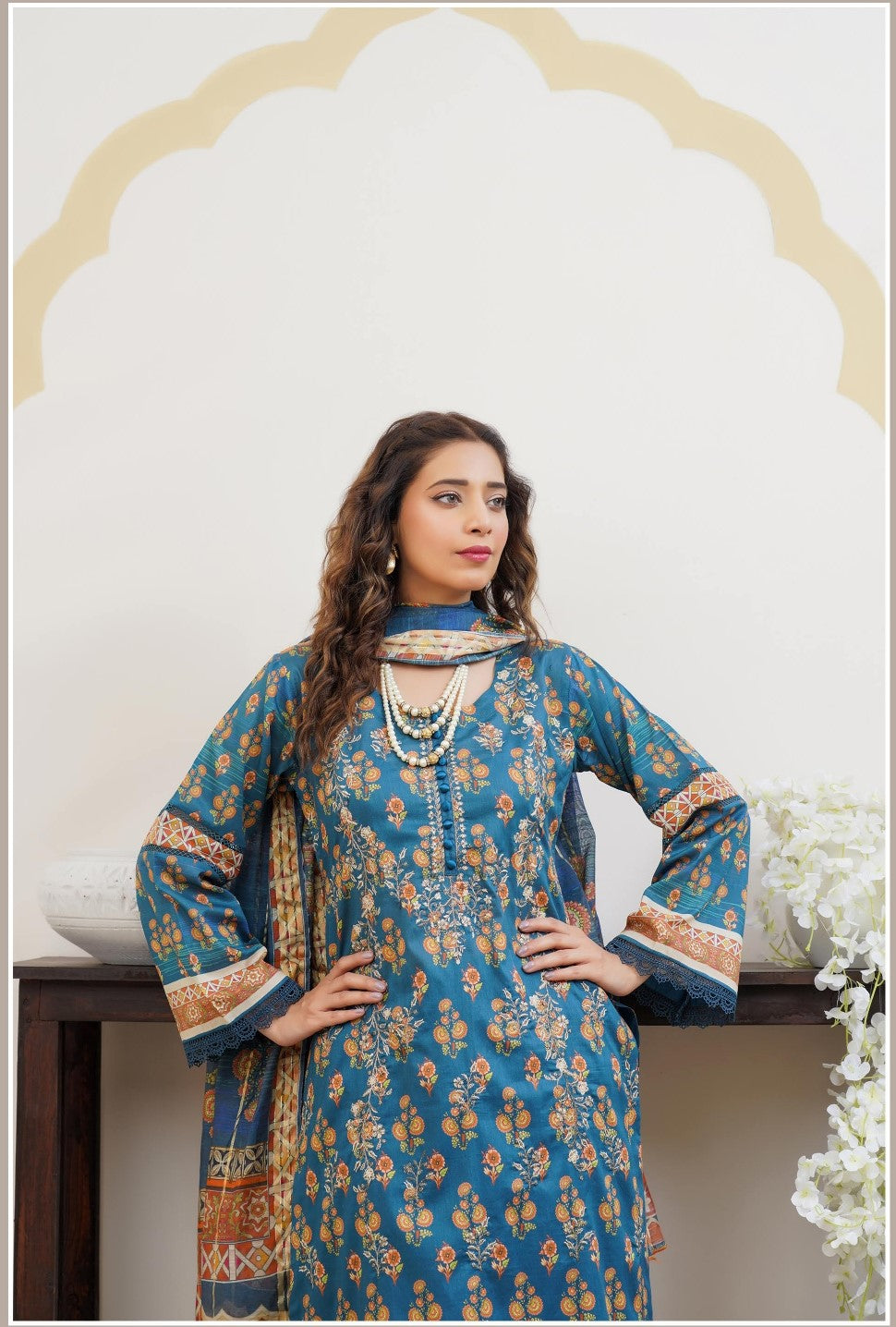 MUNIRA | EMBROIDERED LAWN READYMADE | MTL03