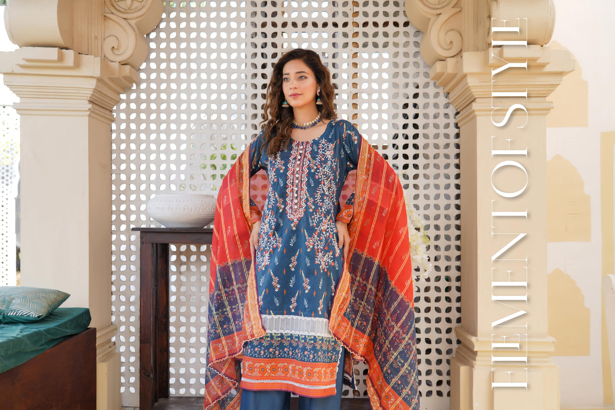 MUNIRA | EMBROIDERED LAWN READYMADE | MTL04