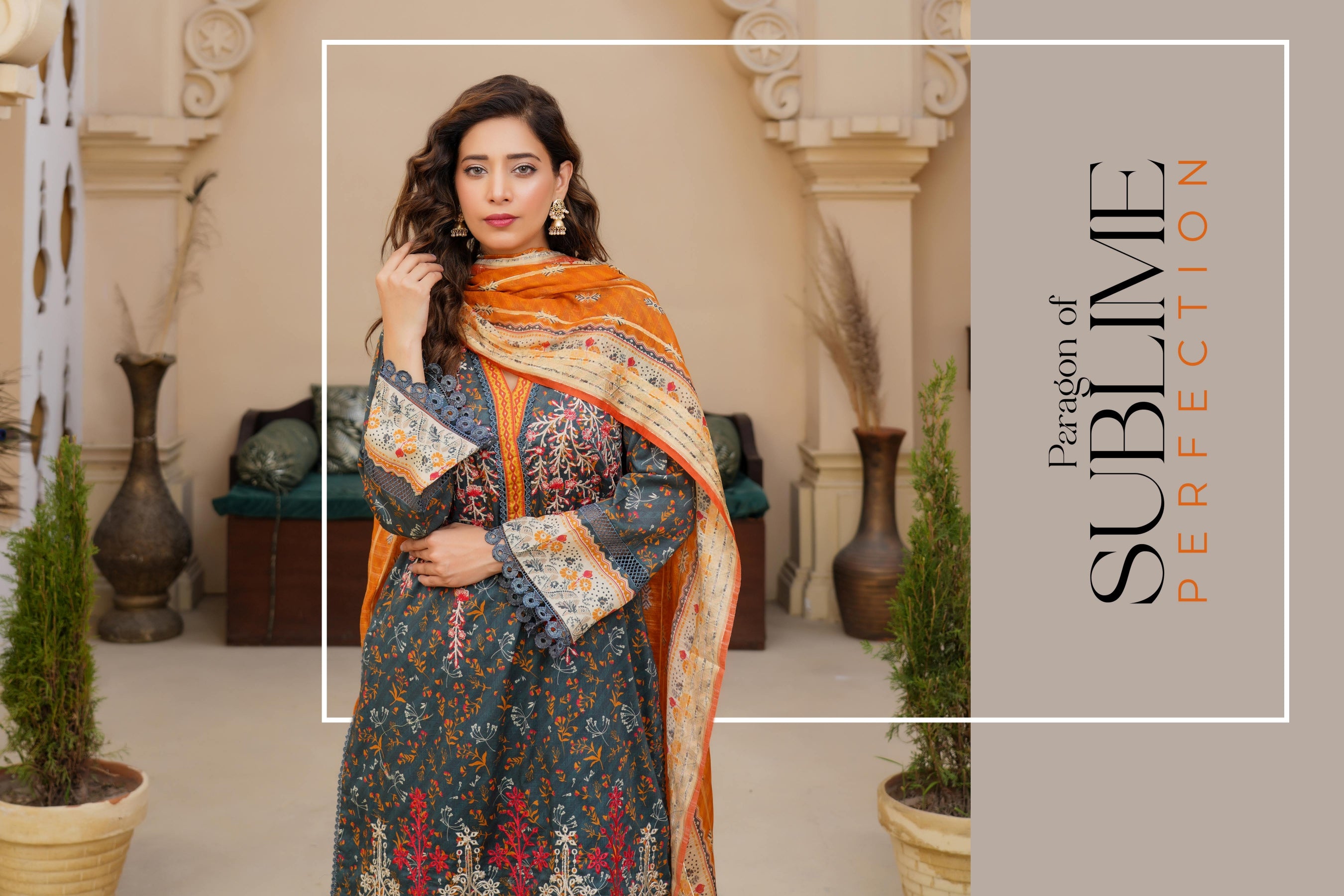 MUNIRA | EMBROIDERED LAWN READYMADE | MTL06