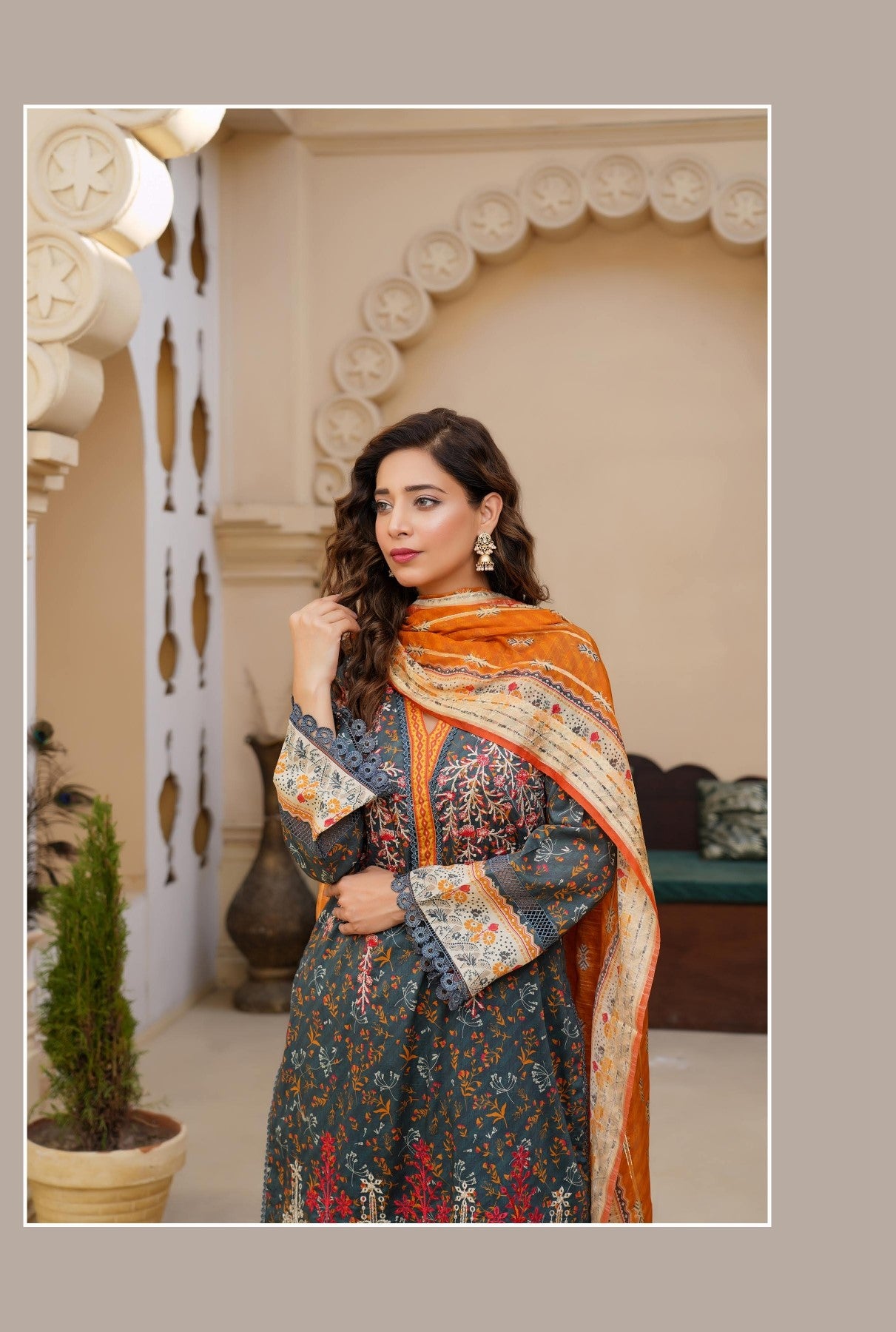 MUNIRA | EMBROIDERED LAWN READYMADE | MTL06