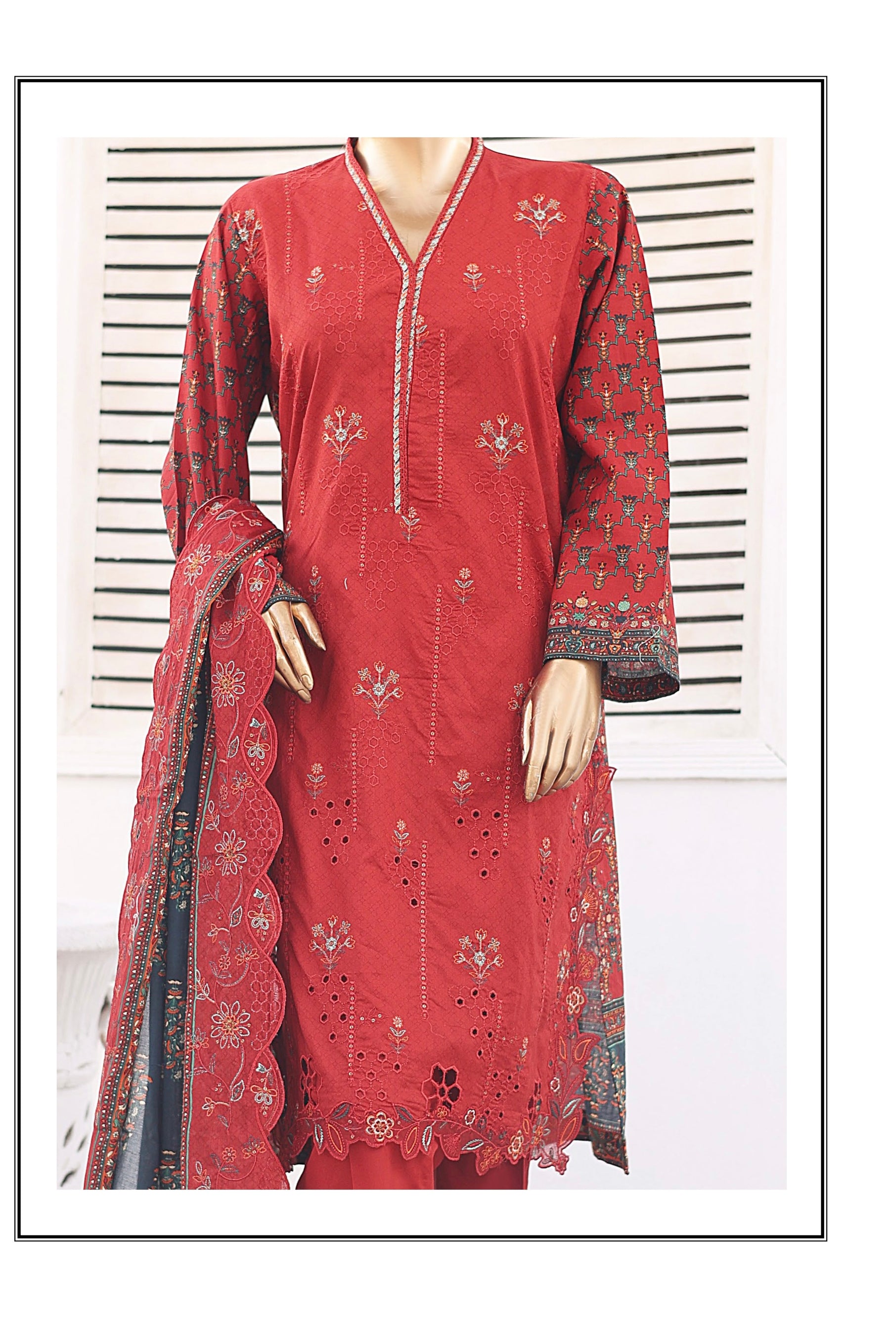 BIN SAEED 3PC EMBROIDERED READYMADE BSL352