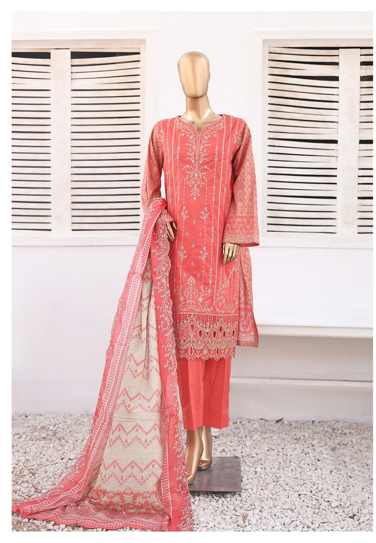BIN SAEED 3PC EMBROIDERED READYMADE BSL353
