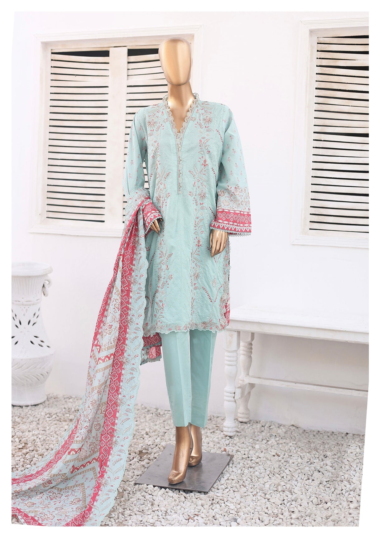 BIN SAEED 3PC EMBROIDERED READYMADE BSL354