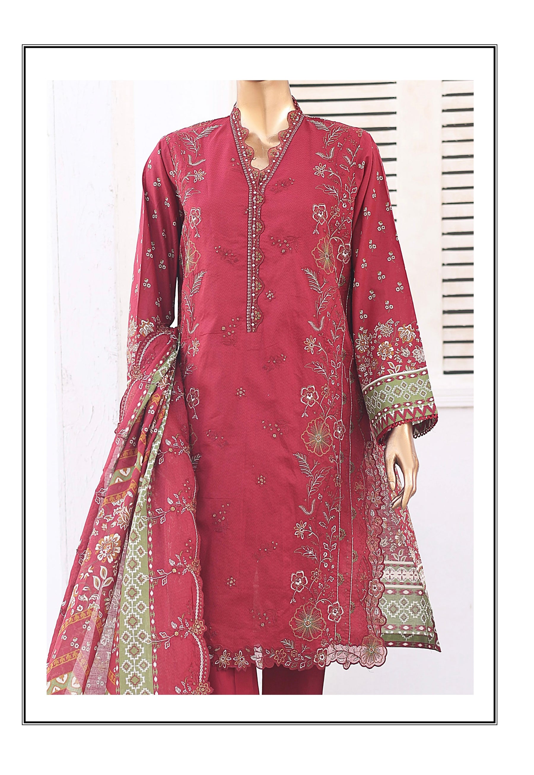 BIN SAEED 3PC EMBROIDERED READYMADE BSL355