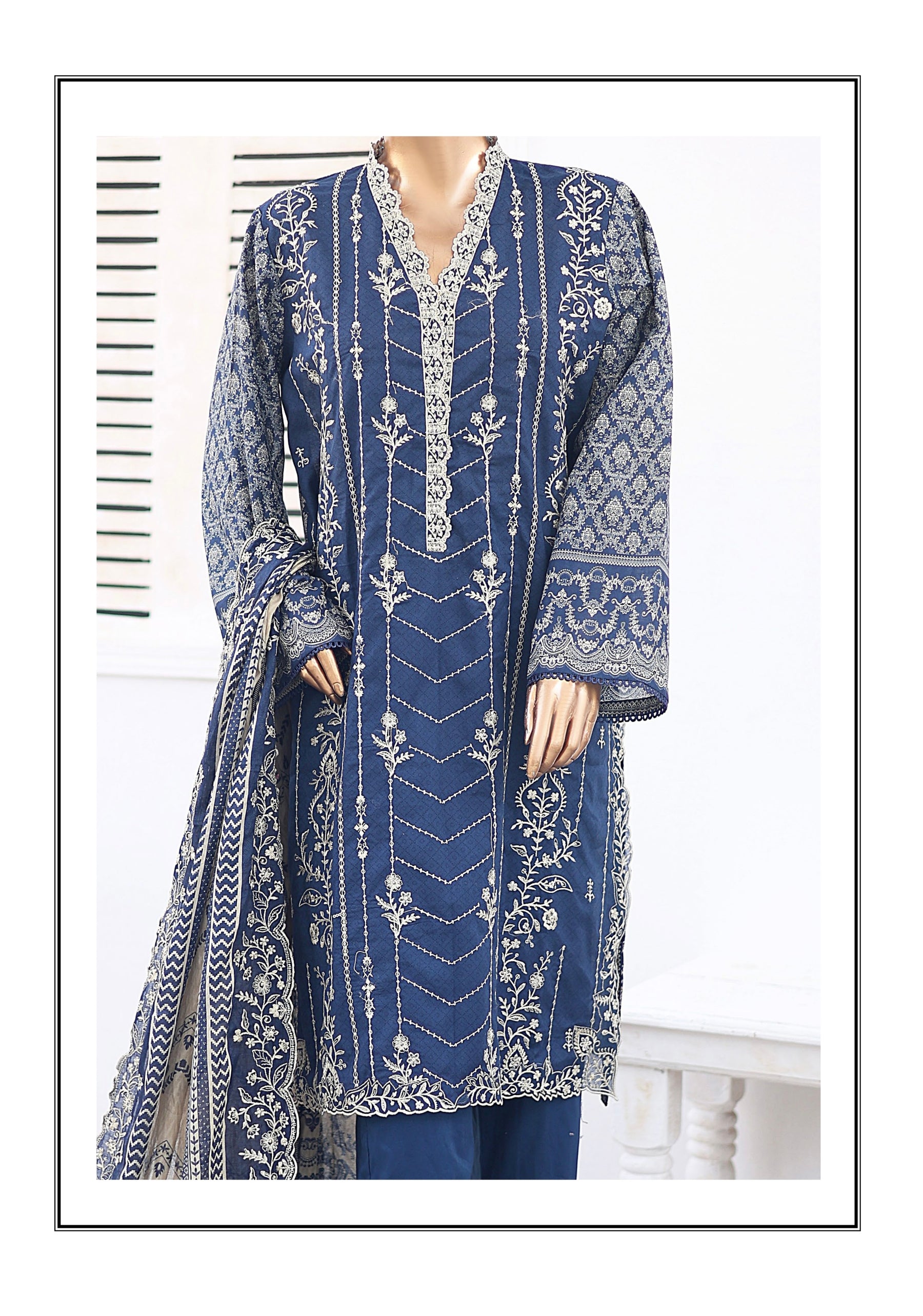 BIN SAEED 3PC EMBROIDERED READYMADE BSL357