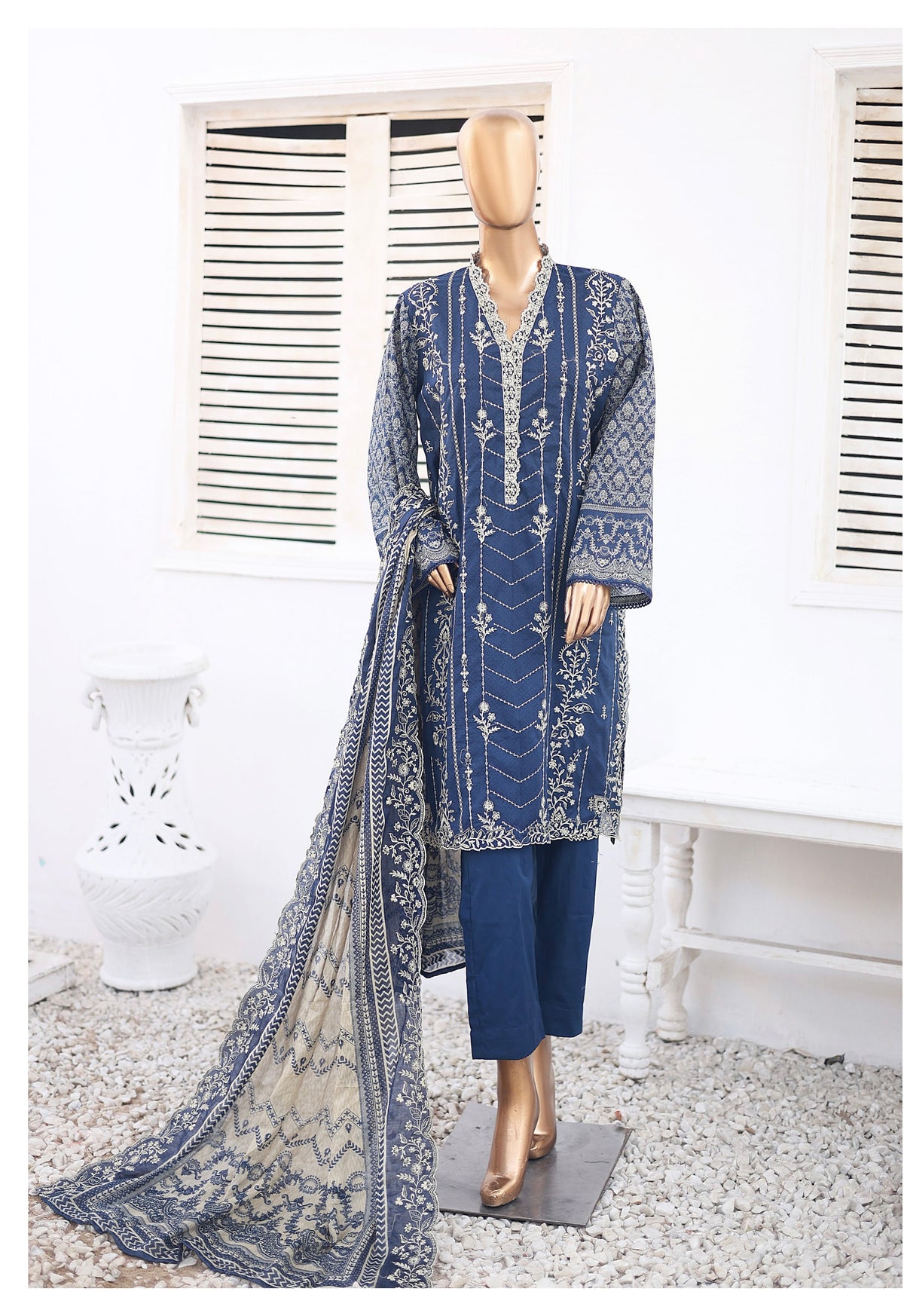 BIN SAEED 3PC EMBROIDERED READYMADE BSL357