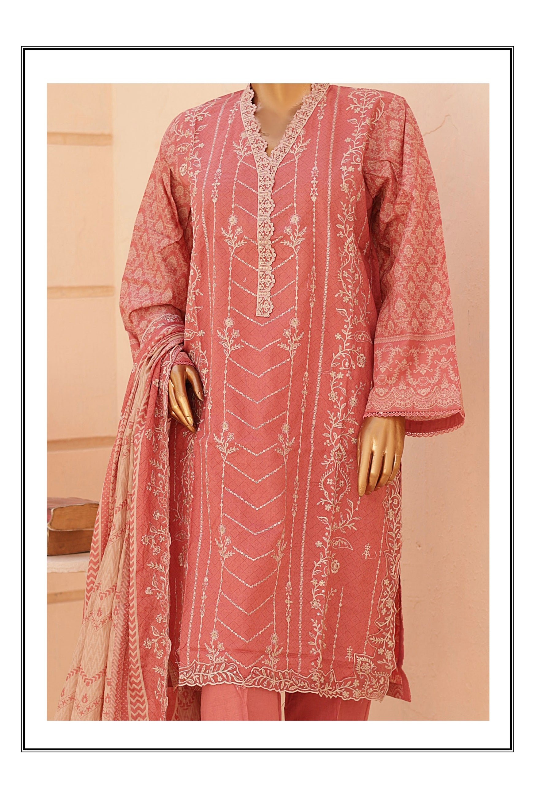 BIN SAEED 3PC EMBROIDERED READYMADE BSL361