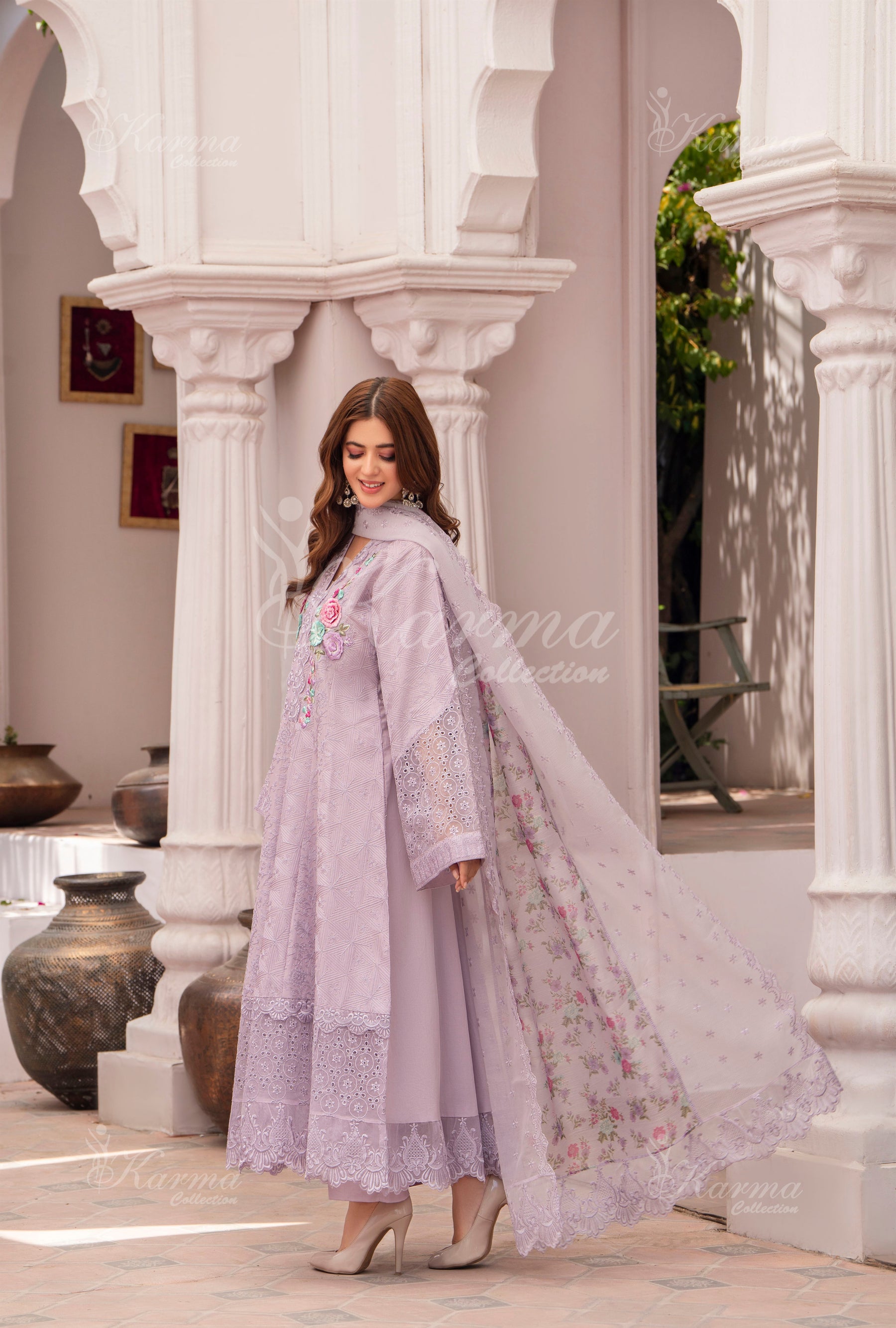 KARMA COLLECTION | EMBROIDERED COTTON READYMADE | KMA-1372