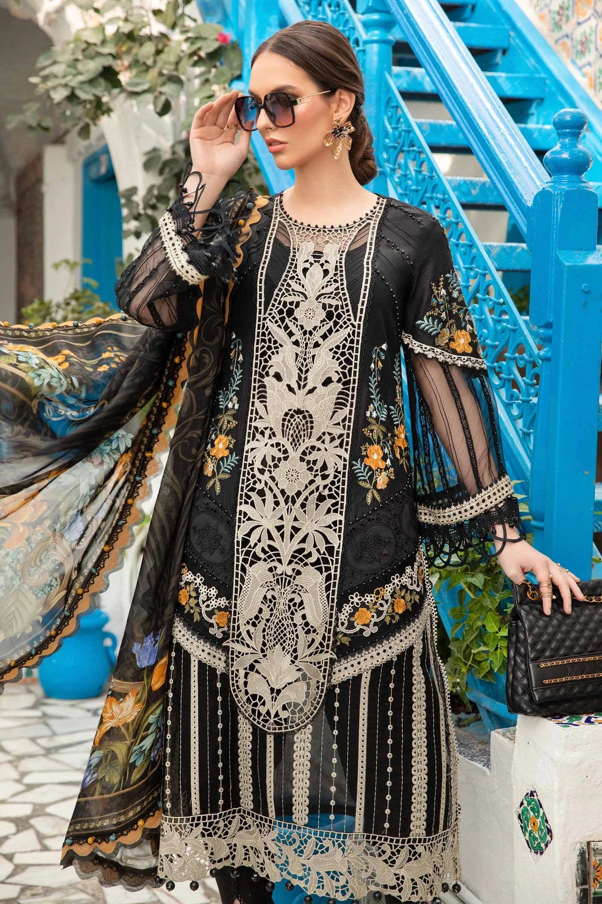 MARIA B LUXURY LAWN Unstitched Lawn | D-2415-B