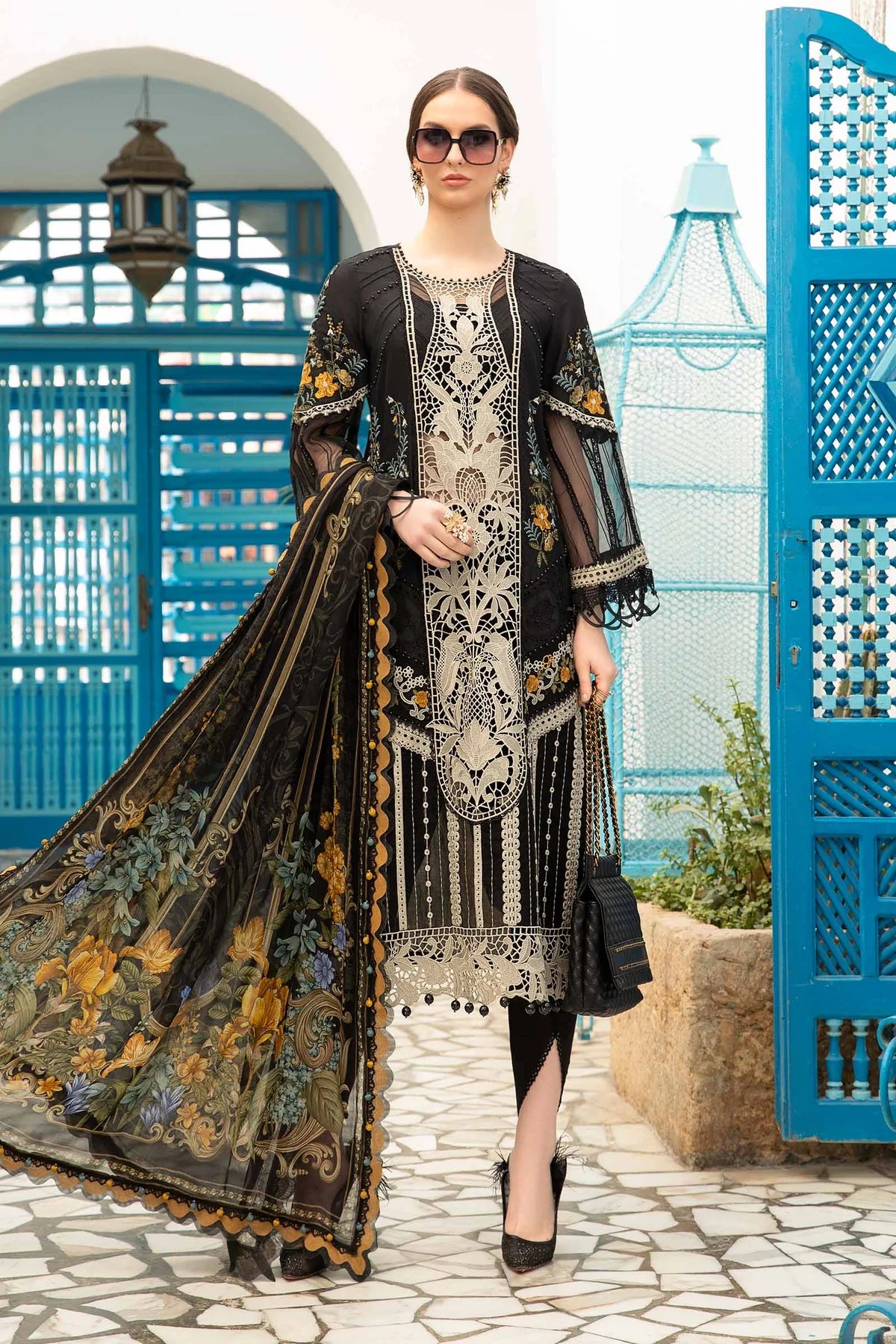 MARIA B LUXURY LAWN Unstitched Lawn | D-2415-B