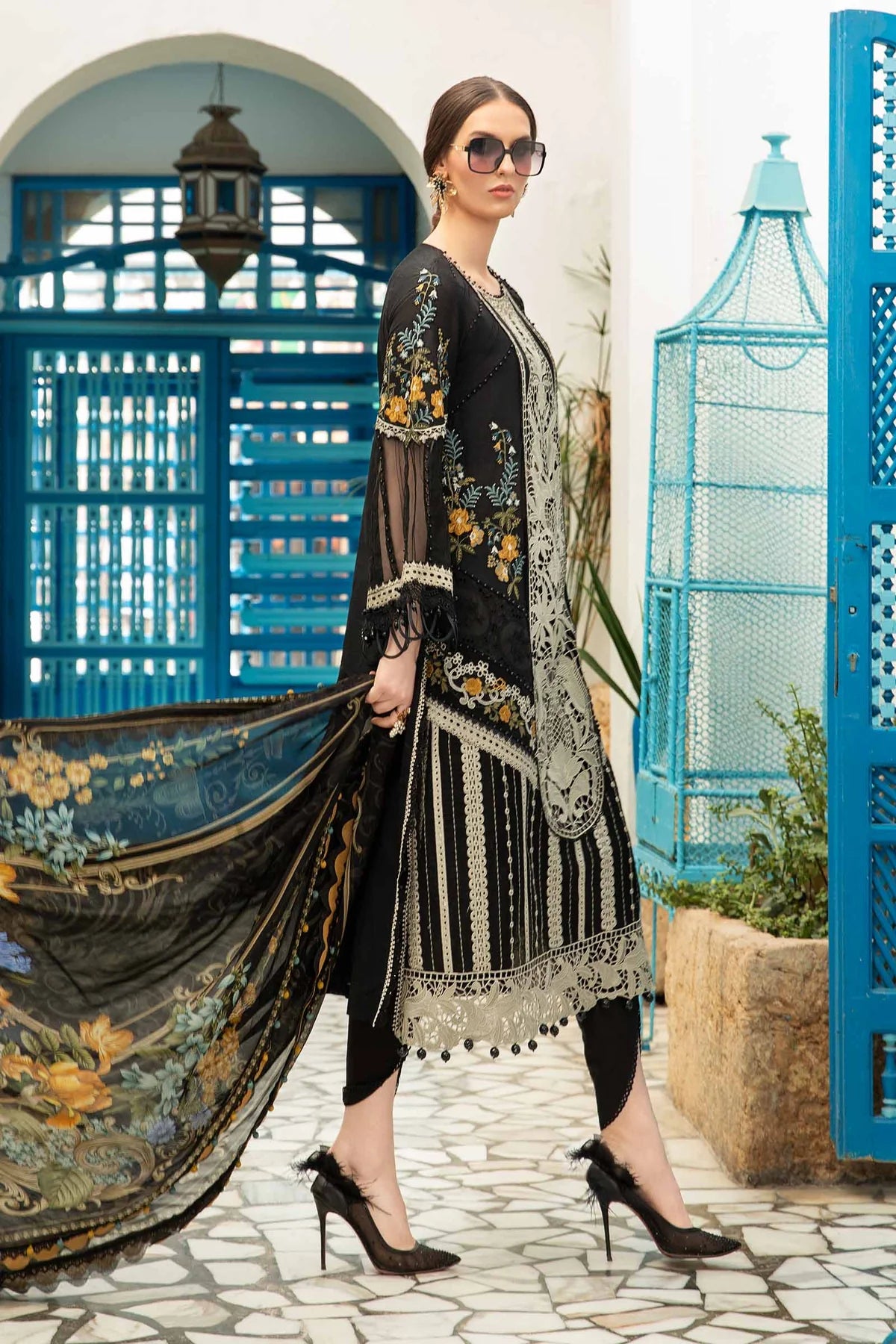 MARIA B LUXURY LAWN Unstitched Lawn | D-2415-B