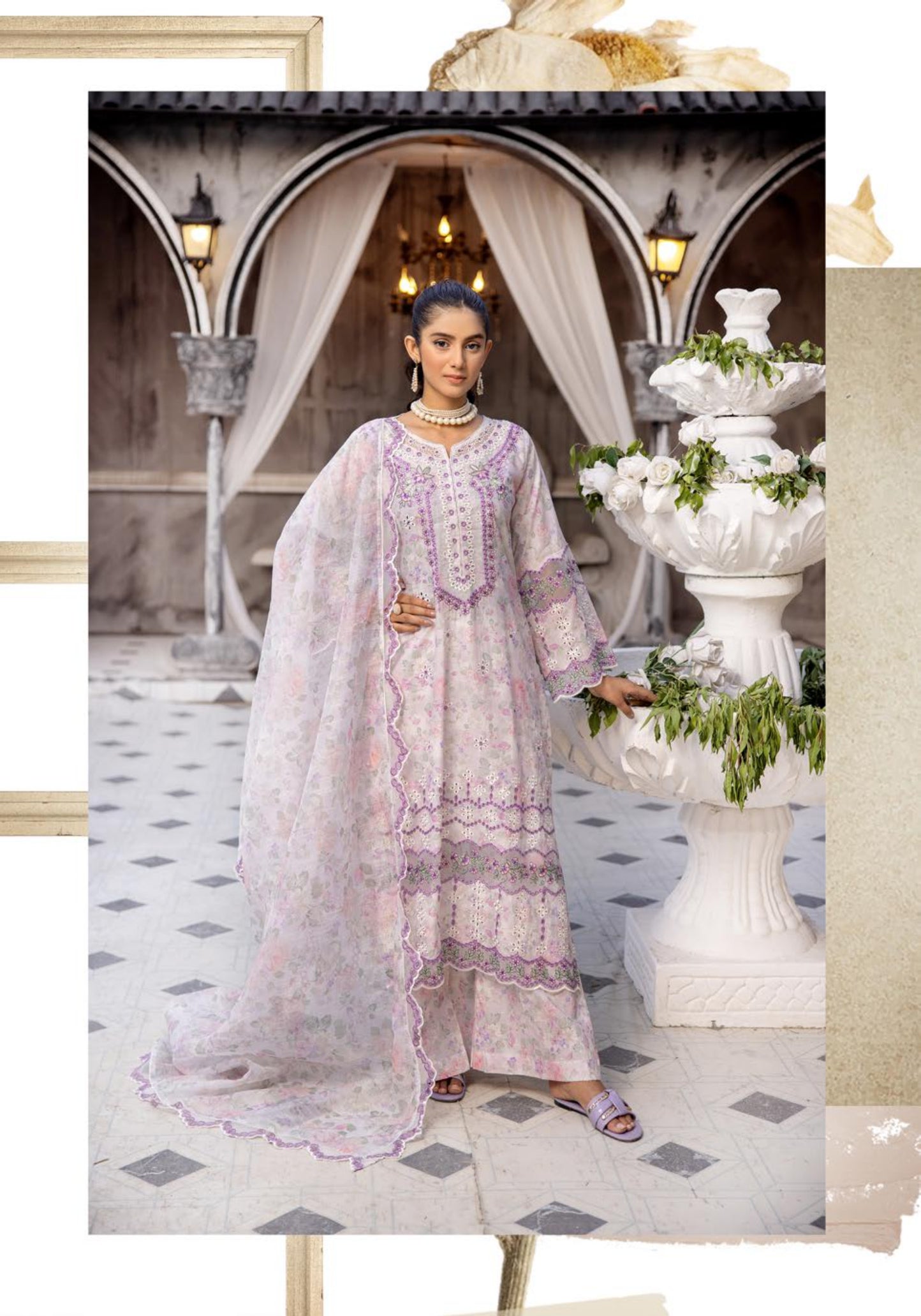 SIMRANS ETHNIC CHIKANKARI 3PC EMBROIDERED READYMADE-344