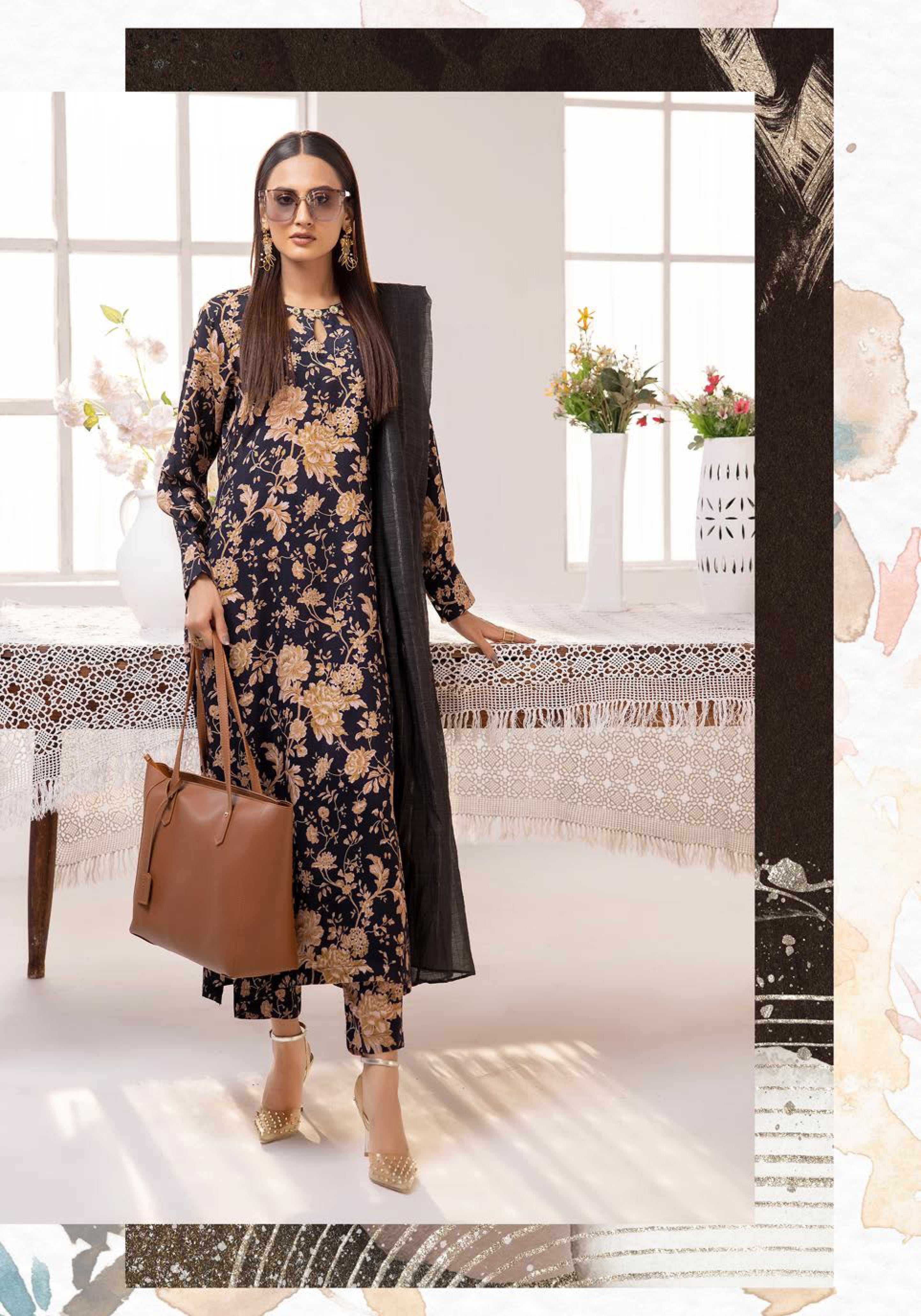 SIMRANS ‘HANNAH B’ | PRINTED LAWN READYMADE | SM503