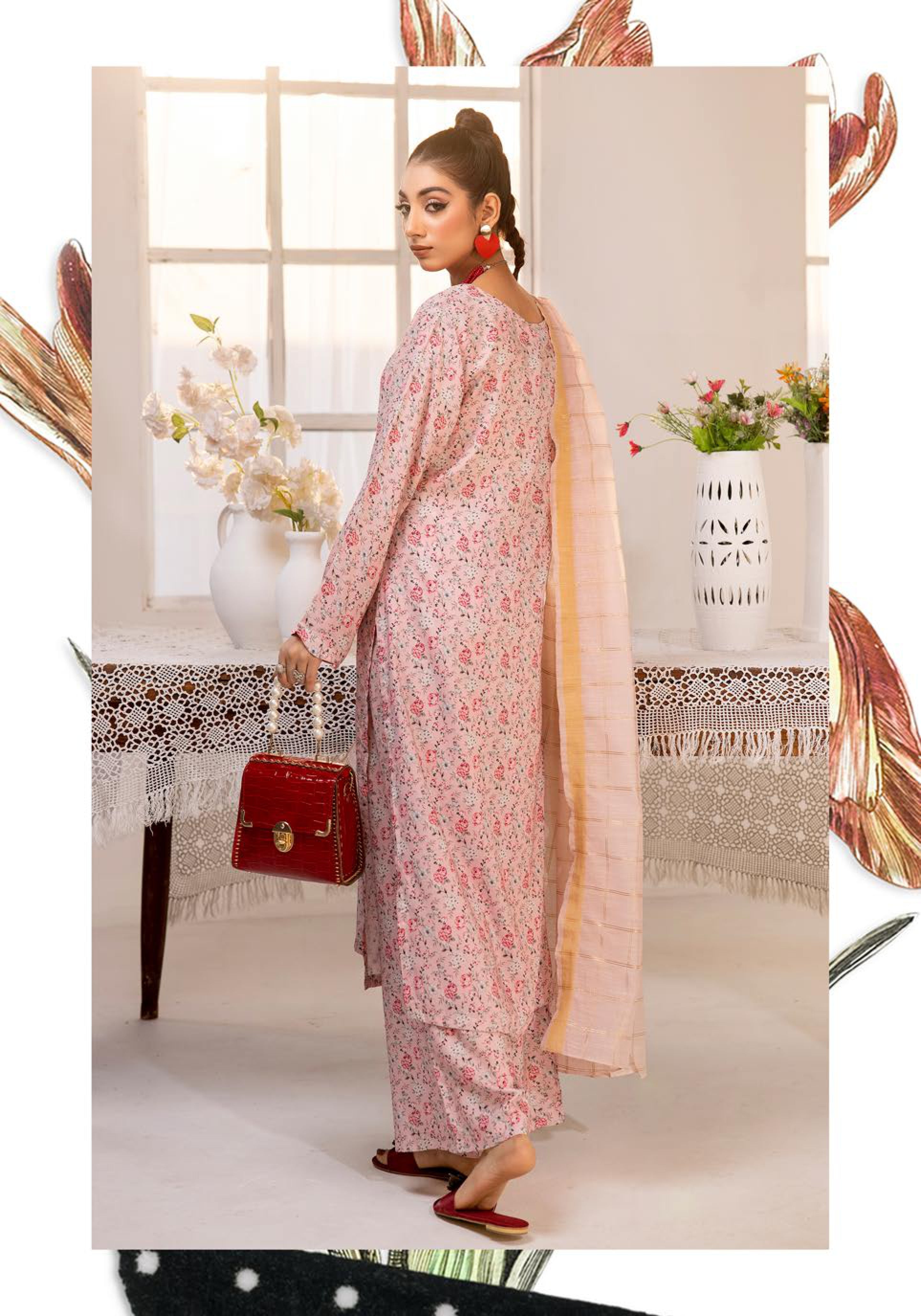 SIMRANS ‘HANNAH B’ | PRINTED LAWN READYMADE | SM504