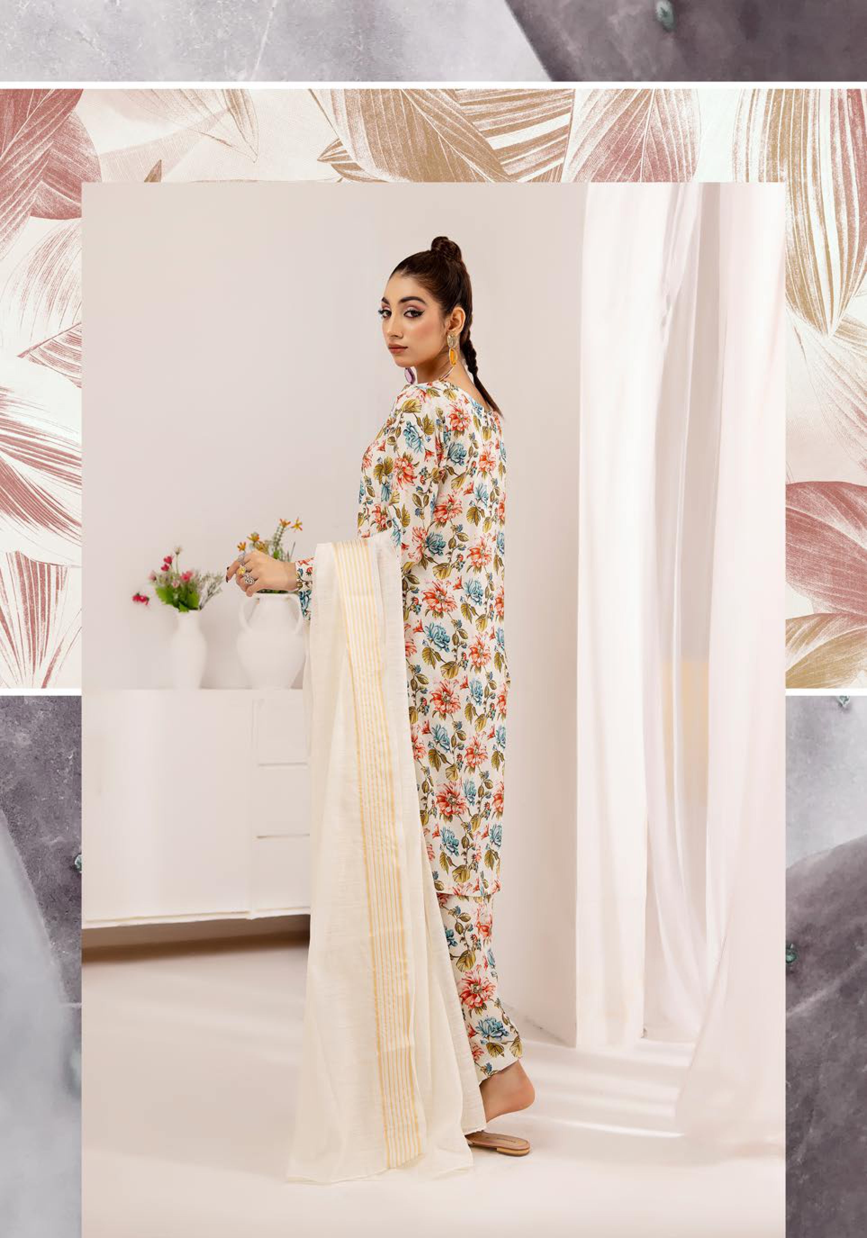 SIMRANS ‘HANNAH B’ | PRINTED LAWN READYMADE | SM506