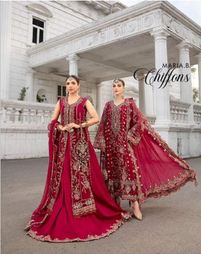 Pre Order Only , Unstitched / readymade Embroidered Chiffon Suit | MPC-24-107