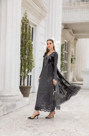 Unstitched/READYMADE  Embroidered Chiffon Suit | MPC-24-101