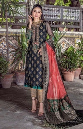 KHUDA BAKSH CREATIONS EMBROIDERED 3PC READYMADE - M-107